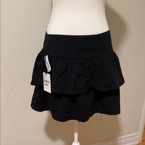 Sunday Best Black Ruffle Mini Skirt